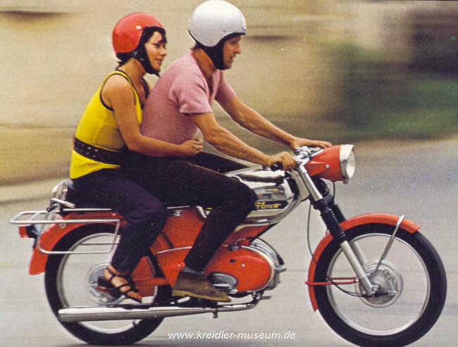 Kreidler Florett TM in Fahrt